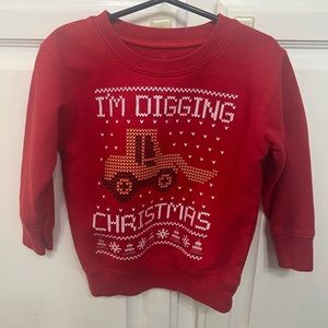 Boys Christmas sweater “I’m digging Christmas” size 3T
